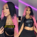 Ready To ship: Swap Cornrow knotless Braided Wig - PRINCESS SALE