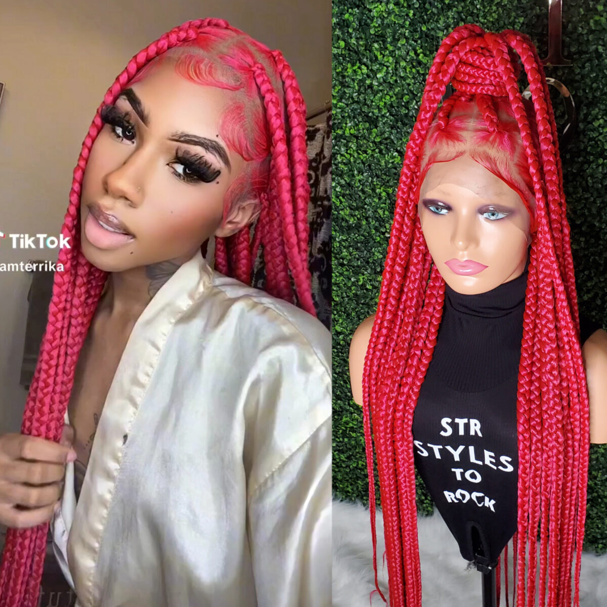 Full Lace Knotless Braid Wig – SUMMER Full Lace jumbo Braid Wig - SUMMER